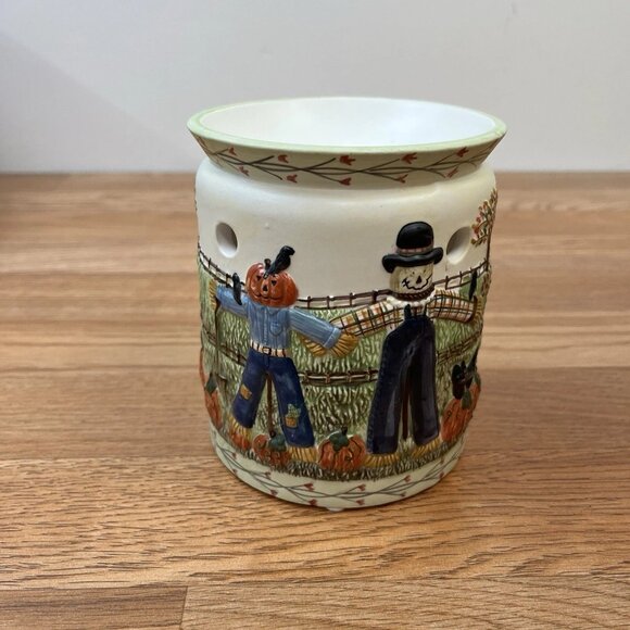 Yankee Candle Autumn Fall Wax Tart Warmer Scarecrow Pumpkins Black Cat NEW - Picture 1 of 12
